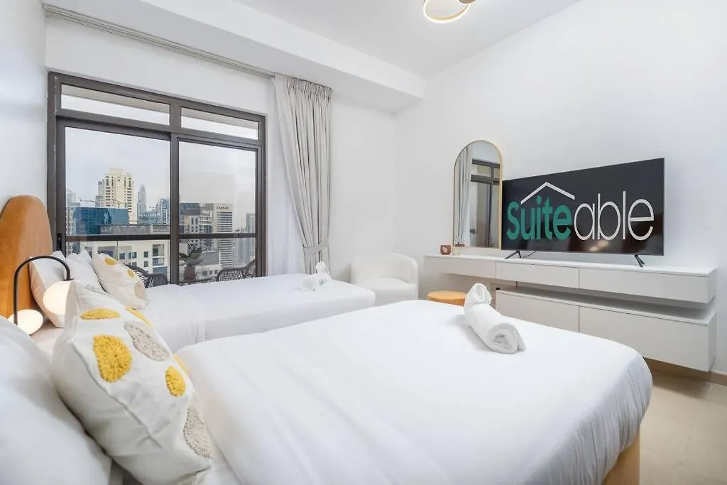 Dominant View Of Dubai Marina Apartment