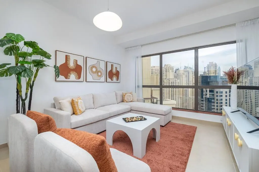 Dominant View Of Dubai Marina Apartment
